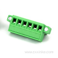 pitch 5.08mm plug-in female terminal block connector with flange screws
